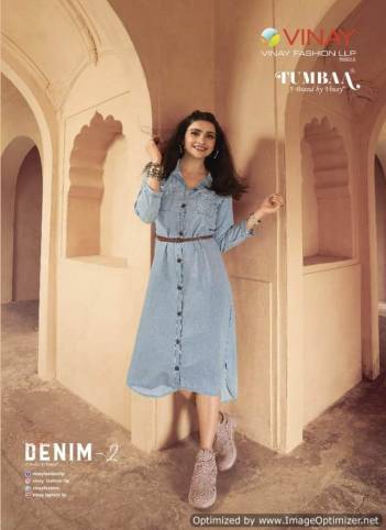 Tumbaa Denim Vol 2  by Vinay Fashion Fancy Wear Kurti Collection